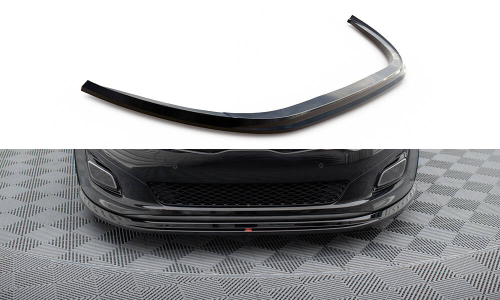 Maxton Design Street+ Spoilerlippe Front Ansatz passend für Kia Optima Mk3 schwarz Hochglanz