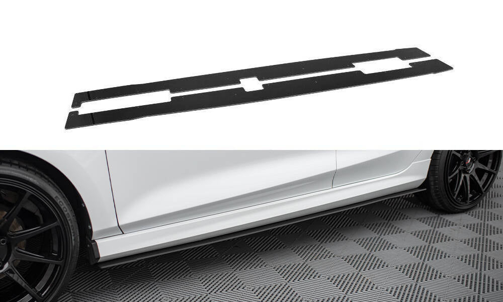 Maxton Design Sport Street+ Seitenschweller Leisten V.2 passend für Ford Fiesta Mk8 ST / ST-Line schwarz Hochglanz