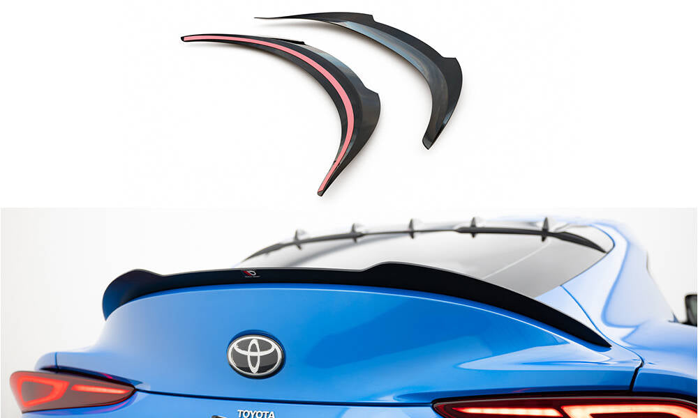Maxton Design Spoiler CAP passend für Toyota Supra Mk5 schwarz Hochglanz
