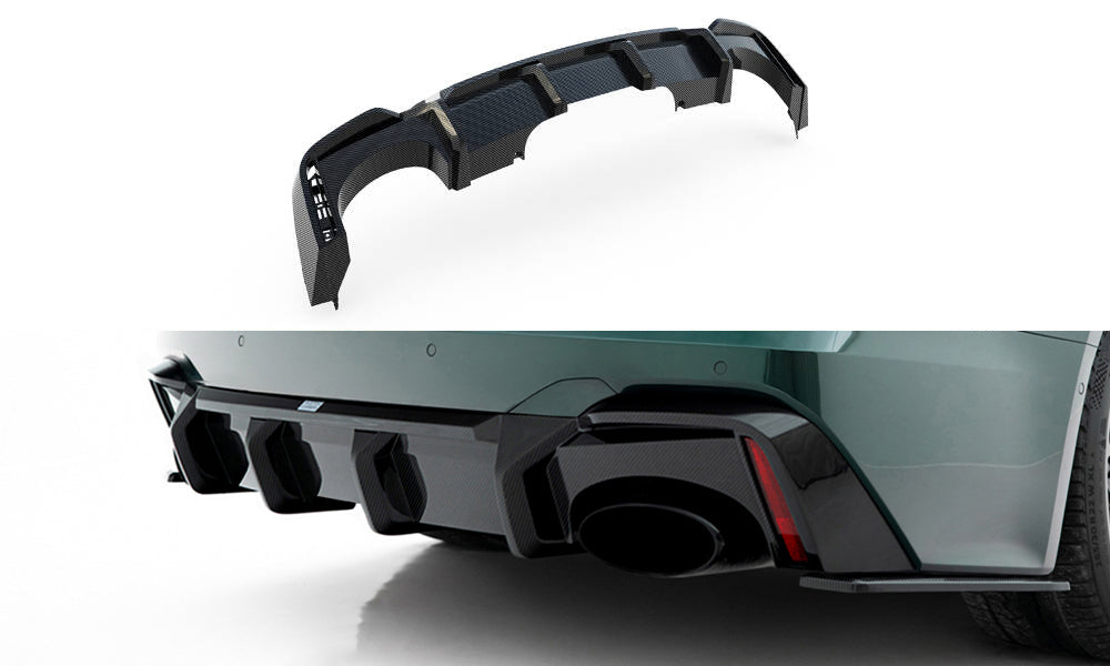 Maxton Design Prepreg Carbon Fiber Diffusor Heck Ansatz passend für Audi RS7 C8 (version mit towbar)