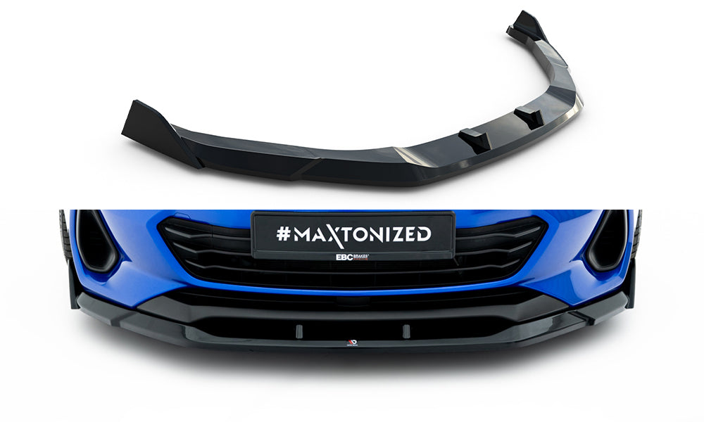 Maxton Design Street+ Spoilerlippe Front Ansatz V.3 passend für Subaru BRZ Mk2 schwarz Hochglanz