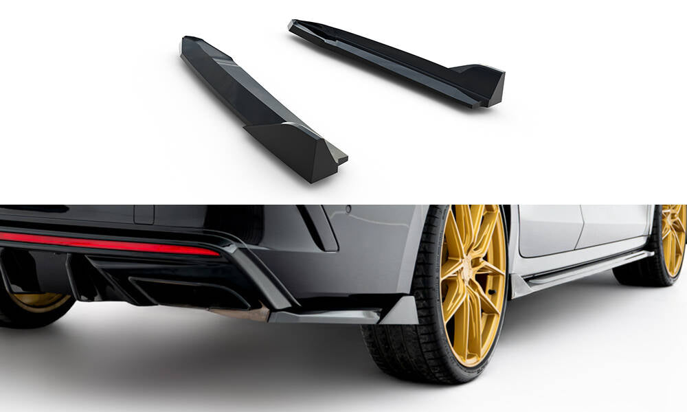 Maxton Design Heck Ansatz Flaps Diffusor V.8 passend für Skoda Octavia RS Liftback / Combi Mk4 schwarz Hochglanz