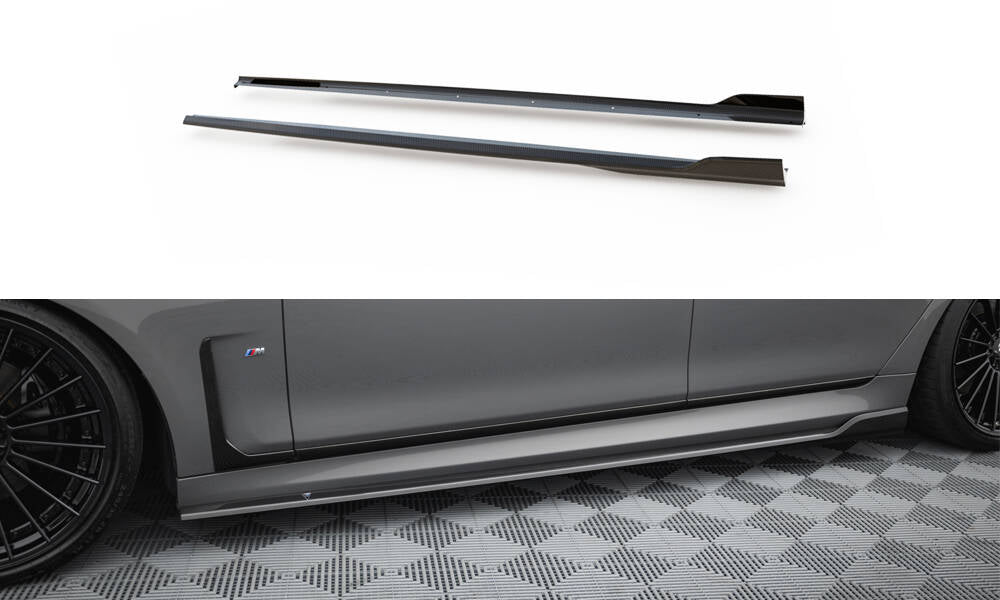 Maxton Design Prepreg Carbon Fiber Seitenschweller BMW 7 M-Paket G11 Facelift für BMW 7er G11