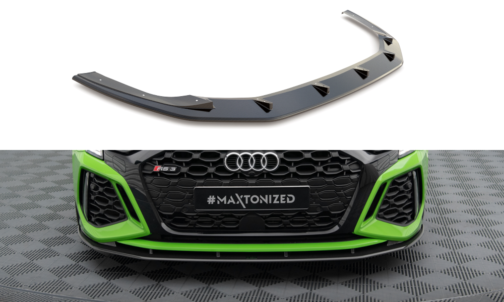 Maxton Design Prepreg Carbon Fiber Front Splitter Audi RS3 Limousine / Sportback 8Y für Audi A3
