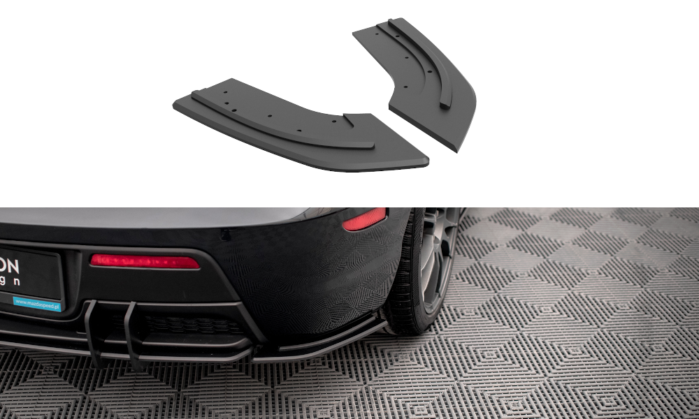 Maxton Design Street Pro Heck Ansatz Flaps Diffusor passend für Mazda 3 MPS Mk1 US-Spec Version