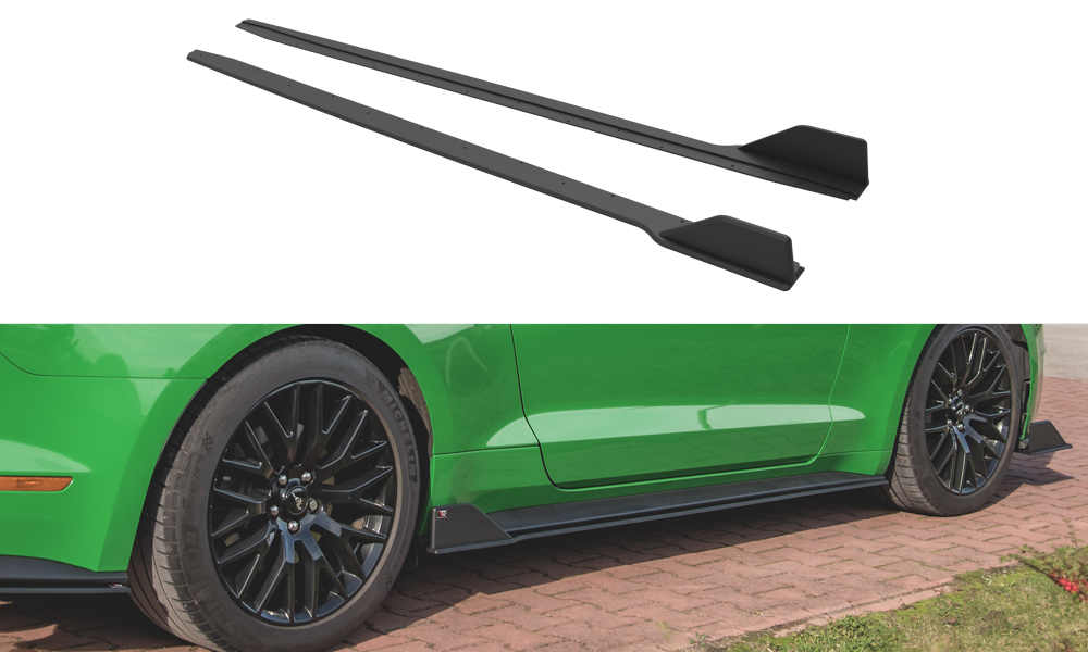 Maxton Design Street Pro Street+ Seitenschweller Leisten V.2 passend für Ford Mustang GT Mk6 Facelift