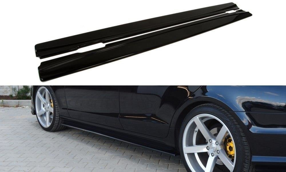 Maxton Design Street+ Seitenschweller Leisten passend für Mercedes-Benz CLS AMG-Line C218 schwarz Hochglanz