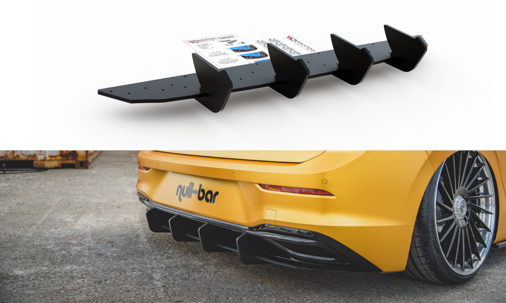 Maxton Design Robuste Racing Heckschürze V.2 passend für VW Golf Hatchback Mk8 / Mk8 Facelift