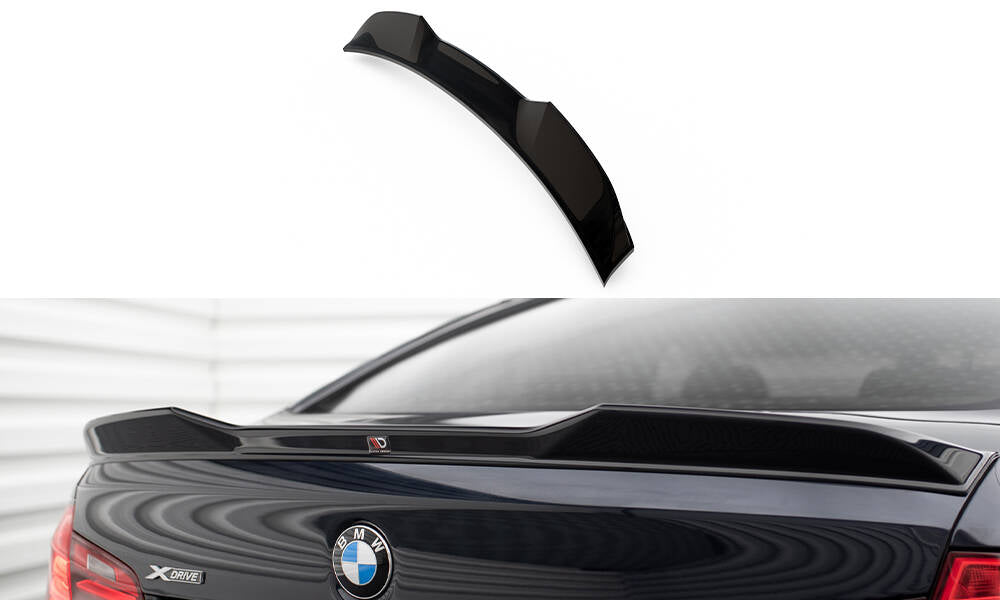 Maxton Design Spoiler CAP 3D passend für BMW 5er M-Paket F10 schwarz Hochglanz