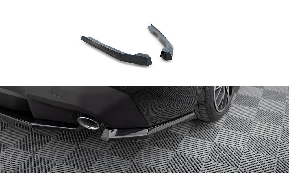 Maxton Design Heck Ansatz Flaps Diffusor V.1 passend für BMW 2 Coupe G42 schwarz Hochglanz
