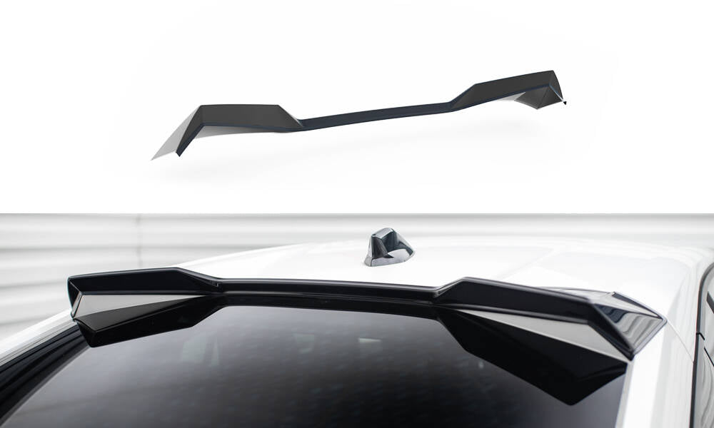 Maxton Design Höher Spoiler CAP 3D passend für Peugeot 408 Mk1 schwarz Hochglanz