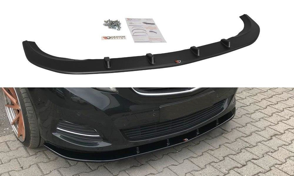 Maxton Design Street+ Spoilerlippe Front Ansatz V.2 passend für Mercedes-Benz V-Klasse W447 schwarz Hochglanz