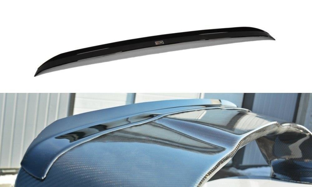 Maxton Design Spoiler CAP passend für Mitsubishi Lancer Evo X schwarz Hochglanz