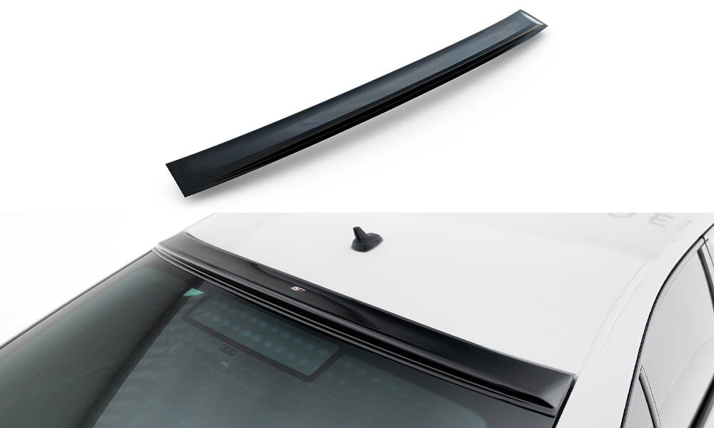 Maxton Design Heckscheiben Spoiler passend für Skoda Superb Liftback Mk3 / Mk3 Facelift schwarz Hochglanz