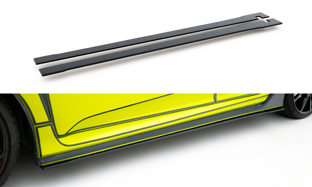 Maxton Design Street Pro Street+ Seitenschweller Leisten V.2 passend für Honda Civic Type-R Mk10 / Mk10 Facelift
