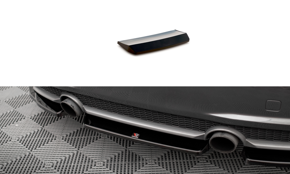 Maxton Design Heckansatz Audi TT S-Line 8S schwarz Hochglanz für Audi TT