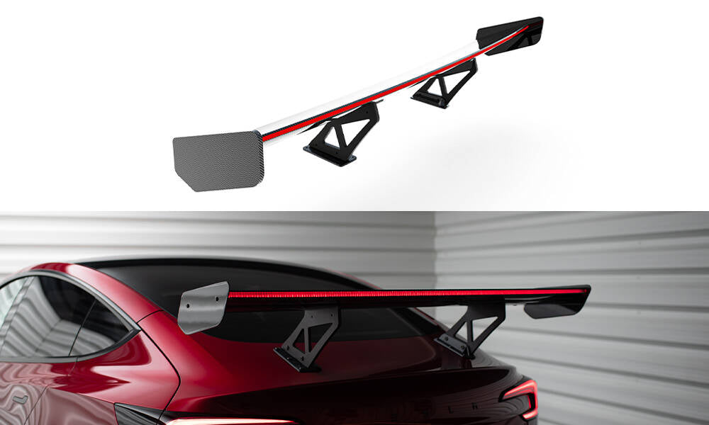 Maxton Design Carbon Spoiler + LED Tesla Model 3 für Tesla Model 3 Mk1