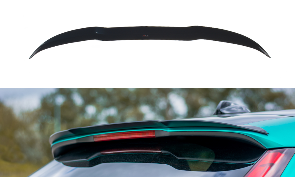 Maxton Design Spoiler CAP passend für Volvo V40 schwarz Hochglanz