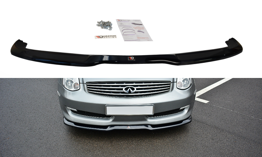 Maxton Design Front Ansatz V.1 für INFINITI G35 COUPE schwarz matt