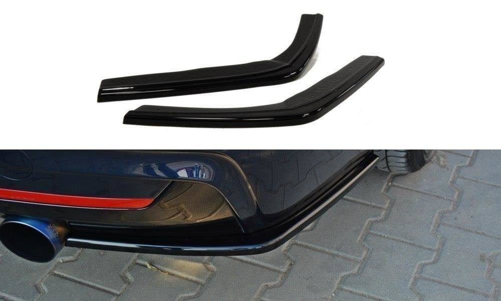 Maxton Design Heck Ansatz Flaps Diffusor für BMW 4er F32 M Paket Carbon Look
