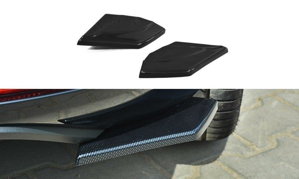 Maxton Design Heck Ansatz Flaps Diffusor passend für SEAT LEON III CUPRA / FR schwarz Hochglanz