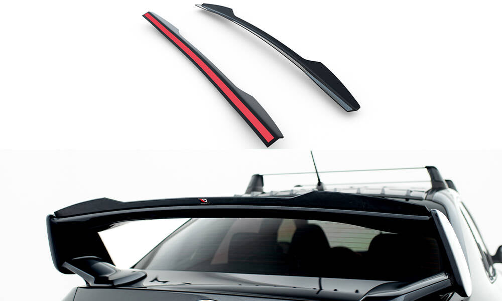 Maxton Design Spoiler CAP passend für Subaru Impreza WRX STI Mk3 Facelift schwarz Hochglanz
