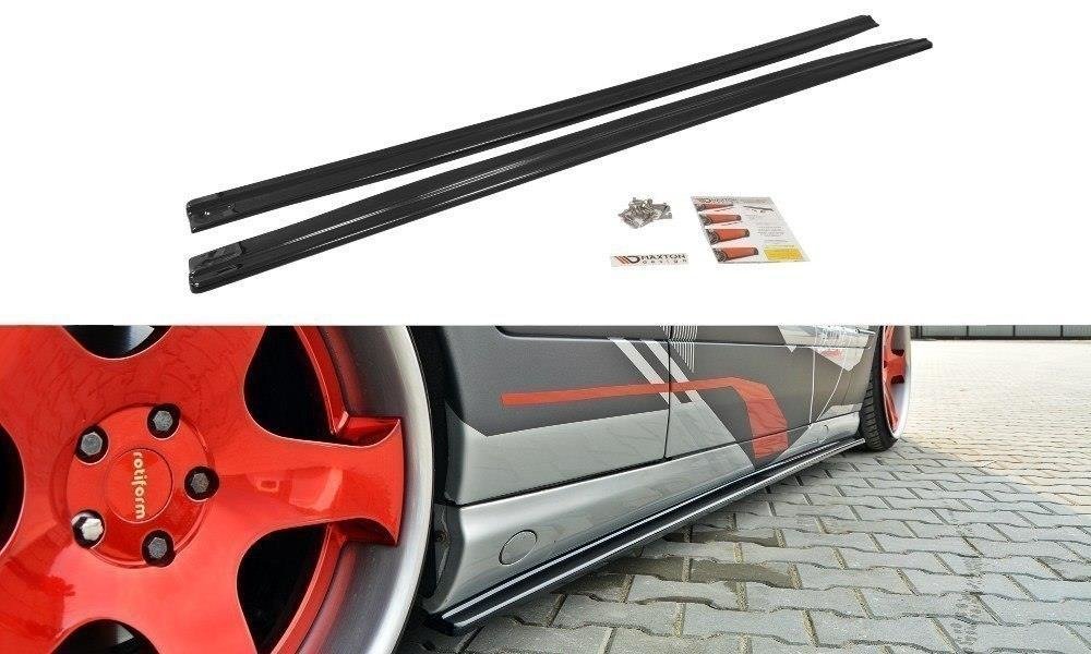 Maxton Design Street+ Seitenschweller Leisten passend für Mercedes-Benz CL C215 schwarz Hochglanz
