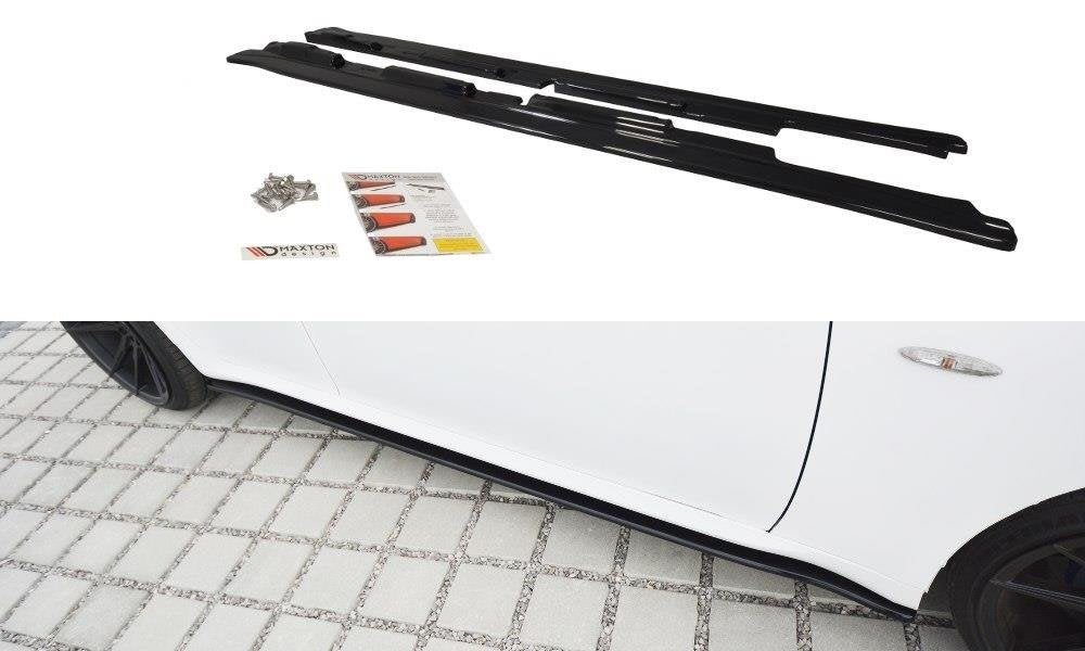 Maxton Design Street+ Seitenschweller Leisten passend für Lexus IS F-Sport Mk2 (XE20) Facelift schwarz Hochglanz