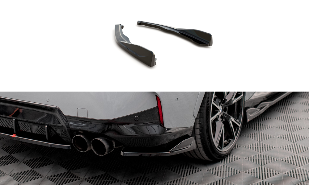 Maxton Design Heck Ansatz Flaps Diffusor V.1 passend für BMW 2 Coupe M240i G42 schwarz Hochglanz