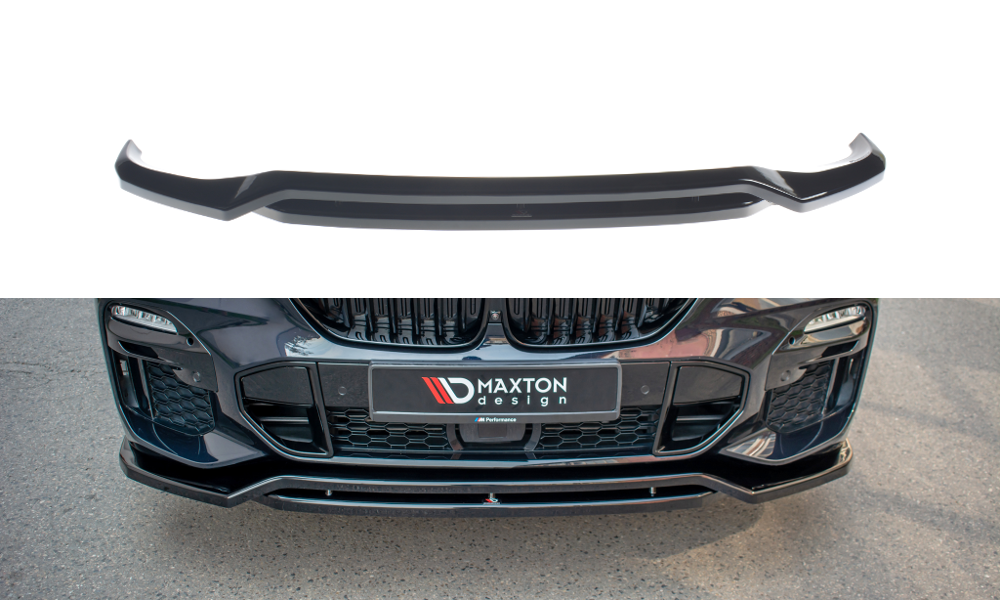 Maxton Design Street+ Spoilerlippe Front Ansatz passend für BMW X5 G05 M Paket schwarz Hochglanz