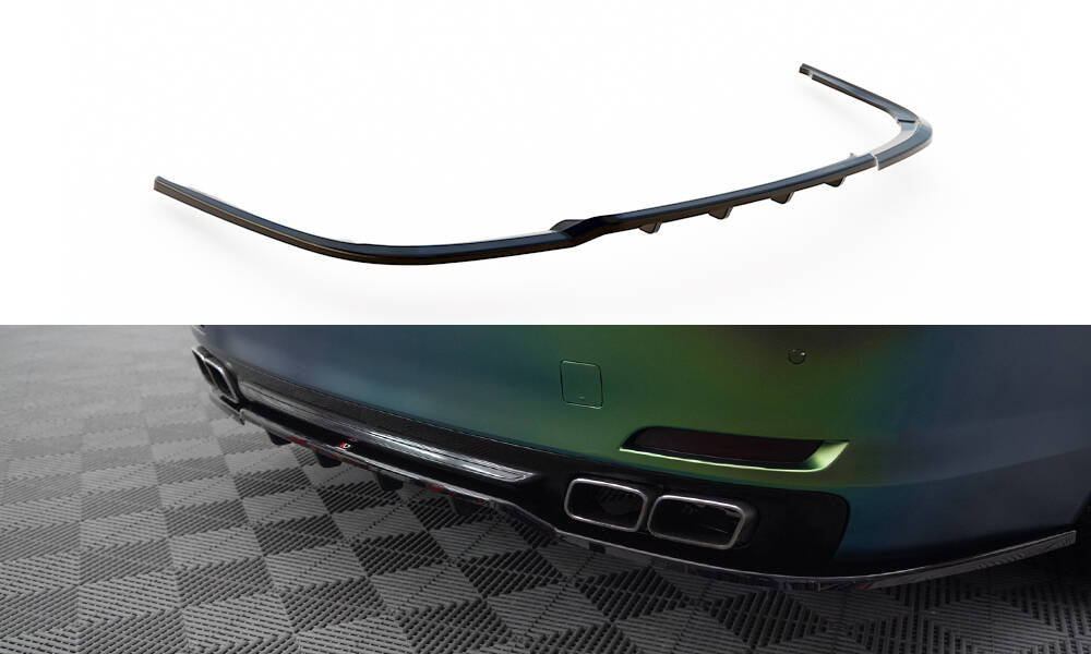 Maxton Design Street+ Mittlerer Diffusor RACE passend für BMW 7 F01 schwarz Hochglanz