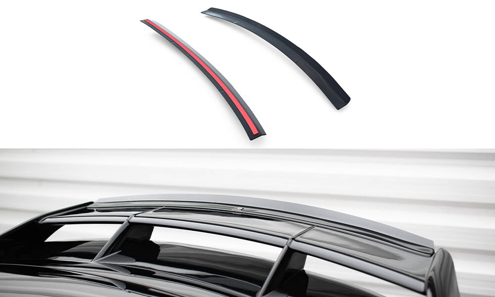 Maxton Design Spoiler CAP passend für Ford Focus RS Mk2 schwarz Hochglanz