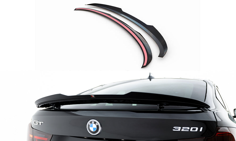 Maxton Design Spoiler CAP passend für BMW 3er GT M-Paket F34 schwarz Hochglanz