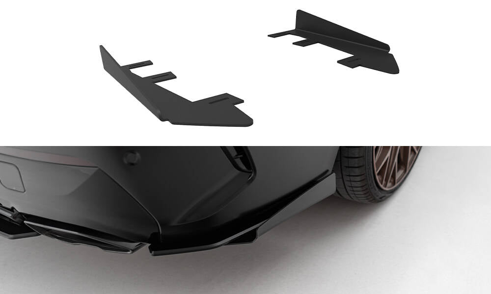 Maxton Design Hintere Seiten Flaps passend für BMW M440i G22 / G23 / G22 Facelift / G23 Facelift schwarz Hochglanz
