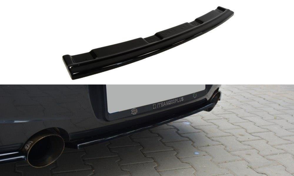 Maxton Design Mittlerer Diffusor Heck Ansatz für BMW 1er F20/F21 M-Power schwarz matt