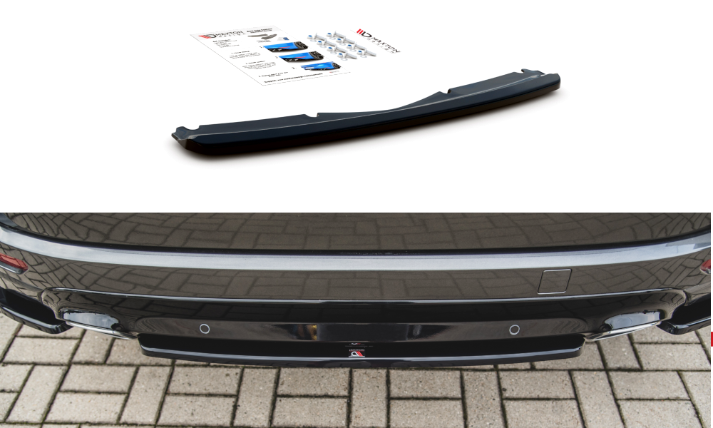 Maxton Design Heckansatz Ford S-Max Vignale Mk2 Facelift schwarz Hochglanz für Ford S-Max Mk2