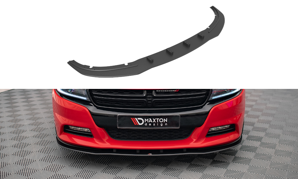 Maxton Design Street Pro Street+ Spoilerlippe Front Ansatz passend für Dodge Charger RT Mk7 Facelift