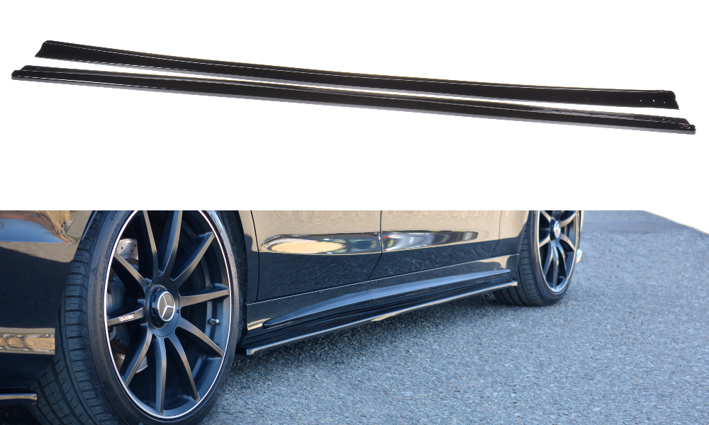 Maxton Design Seitenschweller Ansatz für Mercedes S-KLASSE AMG-LINE W222 schwarz matt