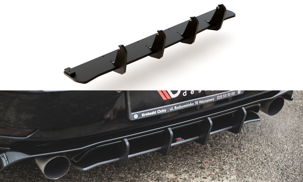 Maxton Design Robuste Racing Heckschürze passend für VW Golf 7 GTI TCR