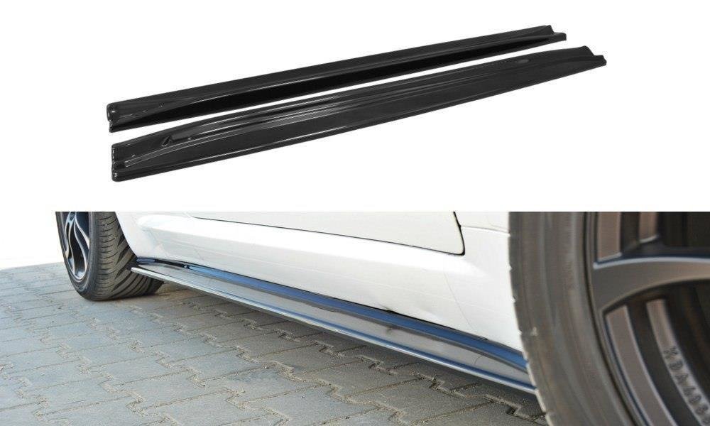 Maxton Design Street+ Seitenschweller Leisten passend für Alfa Romeo Brera schwarz Hochglanz