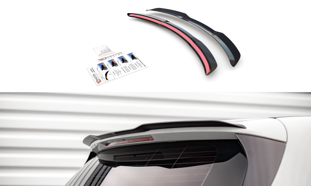 Maxton Design Spoiler CAP passend für Mercedes-Benz A W176 schwarz Hochglanz
