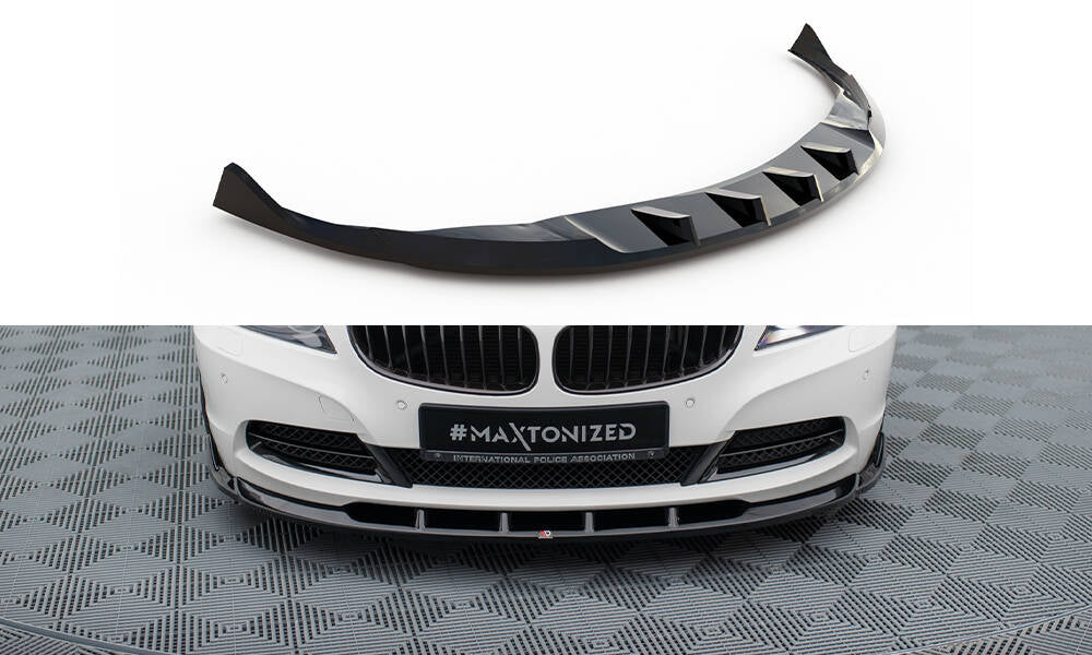 Maxton Design Street+ Spoilerlippe Front Ansatz V.1 passend für BMW Z4 E89 schwarz Hochglanz