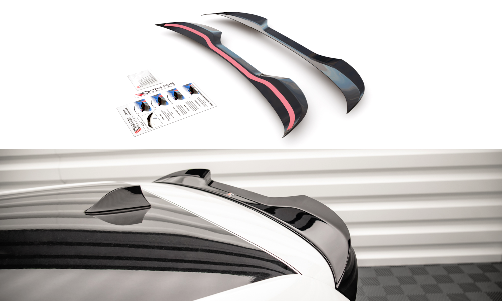 Maxton Design Spoiler CAP passend für VW Up GTI schwarz Hochglanz