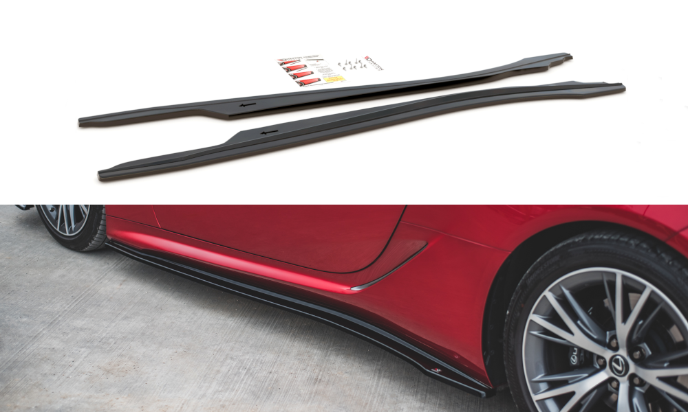 Maxton Design Seitenschweller Ansatz für Lexus LC 500 Carbon Look