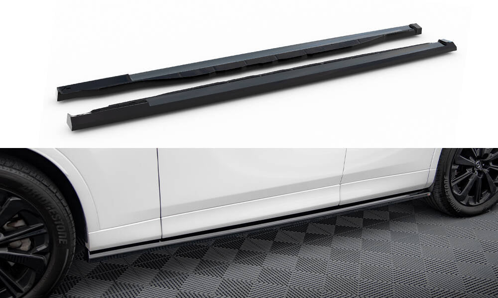 Maxton Design Street+ Seitenschweller Leisten passend für Mazda CX-60 Mk1 schwarz Hochglanz
