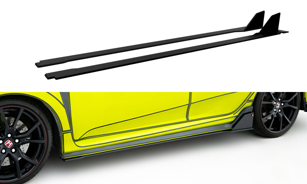 Maxton Design Street Pro Street+ Seitenschweller Leisten passend für Honda Civic Type-R Mk10 / Mk10 Facelift