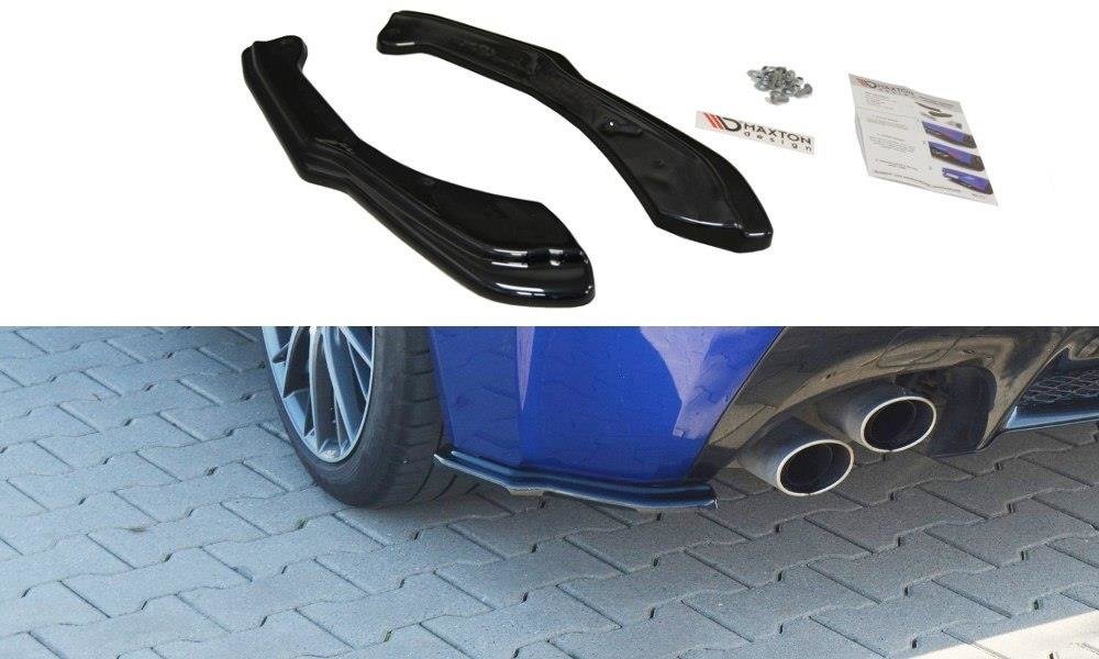 Maxton Design Heck Ansatz Flaps Diffusor passend für Lexus RC F schwarz Hochglanz