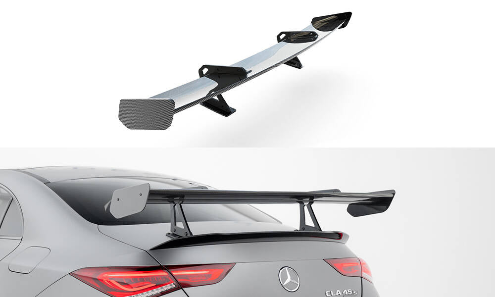 Maxton Design Carbon Spoiler With Upper Swan Mounting Mercedes-Benz CLA Coupe C118 / C118 Facelift für Mercedes-Benz CLA C118