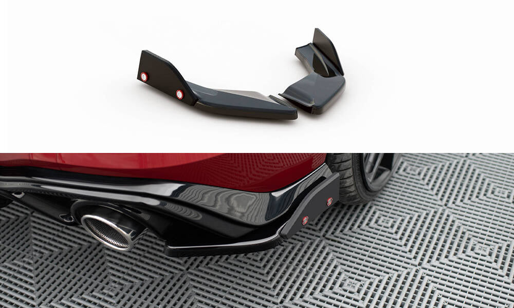 Maxton Design Heck Ansatz Flaps Diffusor V.4 + Flaps passend für VW Golf GTI / GTE Mk8
