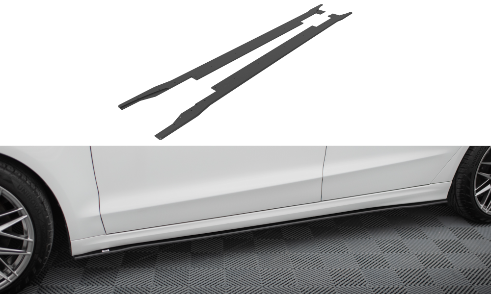 Maxton Design Street Pro Street+ Seitenschweller Leisten passend für Ford Mondeo Sport Mk5 Facelift / Fusion Sport Mk2 Facelift